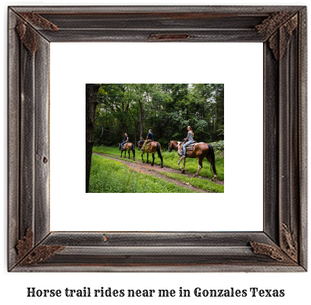 horse trail rides near me in Gonzales, Texas